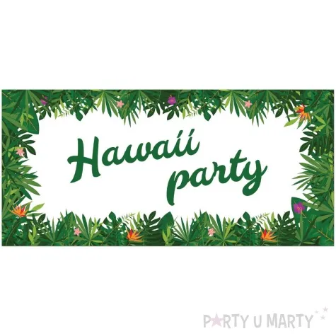 plakat hawaii party congee 70x33 cm