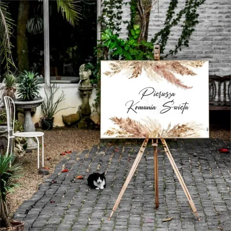 plakat komunia ihs boho 68x48 cm