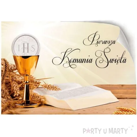 plakat pierwsza komunia swieta ebal 58x40 cm