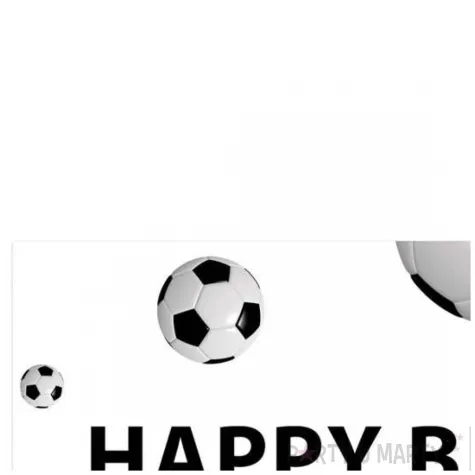 plakat pilka nozna happy birthday congee 70x33 cm