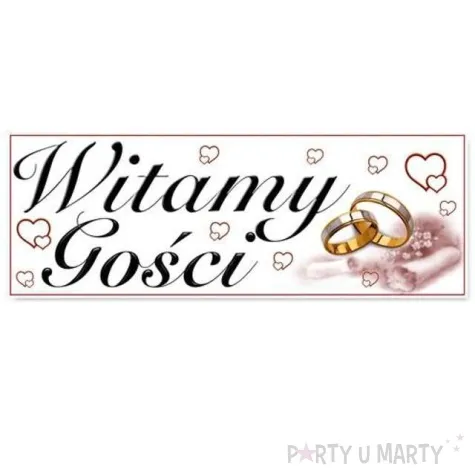 plakat witamy gosci 24 x 68 cm dekoracjepolska