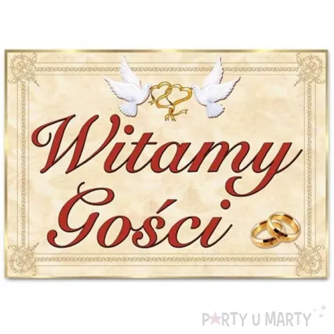 plakat witamy gosci 48 x 68 cm dekoracjepolska