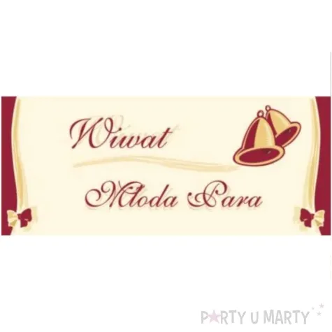 plakat wiwat mloda para 98 x 41cm 1szt