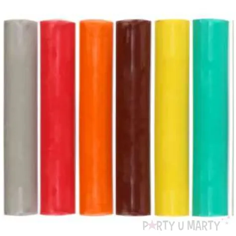 plastelina szkolna mix flamingo 12 szt