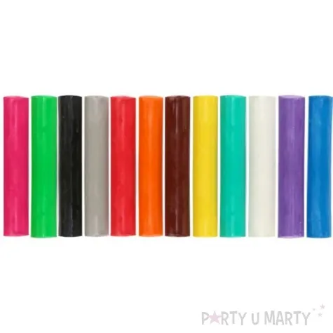 plastelina szkolna mix flamingo 12 szt