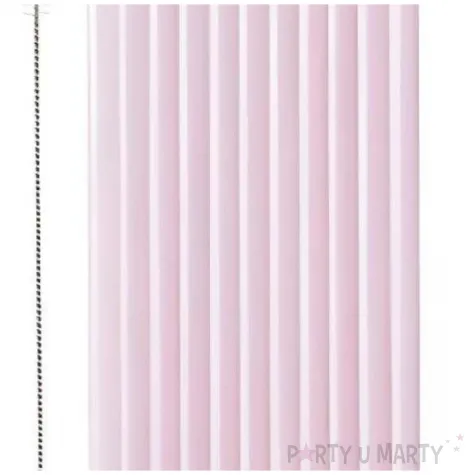 plastikowe slomki wielokrotnego uzytku na urodziny piknik falbanka fioletow epastelowe 12 szt