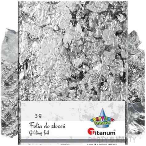 platki metaliczne classic srebrny titanum 3 g