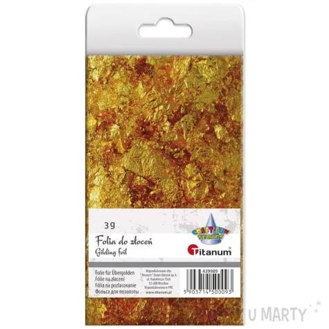 platki metaliczne classic zloty titanum 3 g