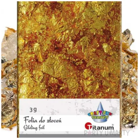 platki metaliczne classic zloty titanum 3 g