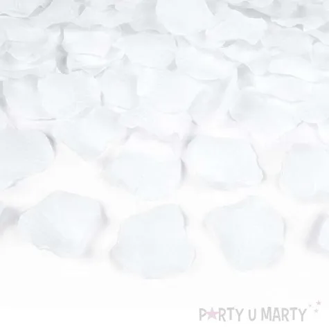 platki roz classic biale partydeco 100 szt