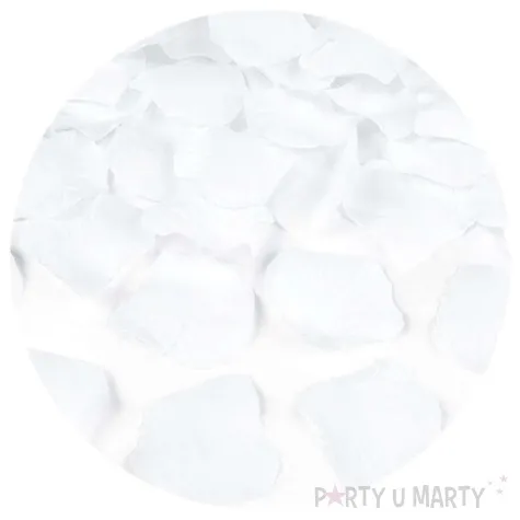 platki roz classic biale partydeco 100 szt