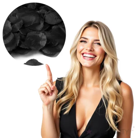 platki roz classic czarne czakos 100 szt