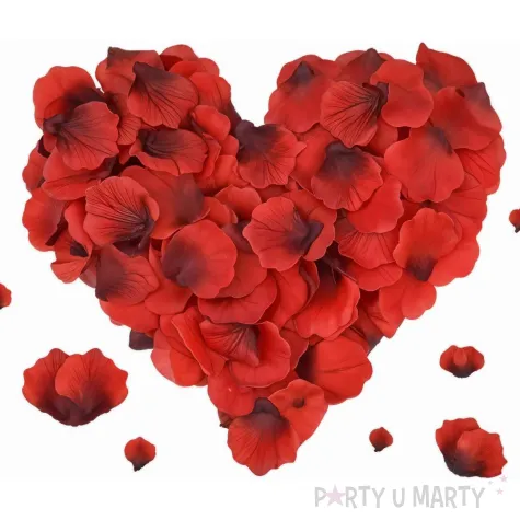 platki roz classic czerwone cieniowane partydeco 100 szt