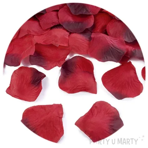 platki roz classic czerwony cieniowany partydeco 500 szt