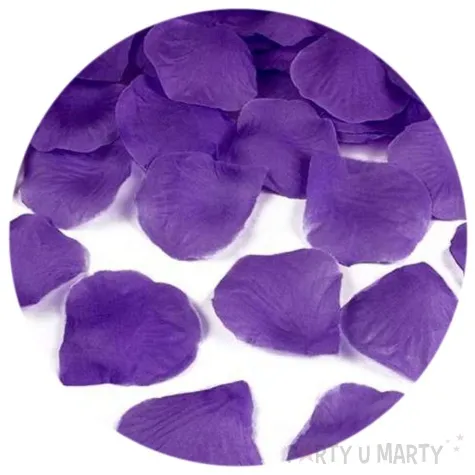 platki roz classic fioletowe partydeco 100 szt