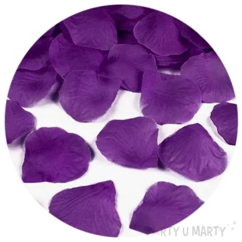 platki roz classic sliwkowe ciemne partydeco 100 szt