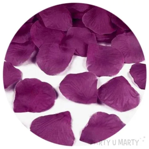 platki roz classic sliwkowe ciemne partydeco 500 szt