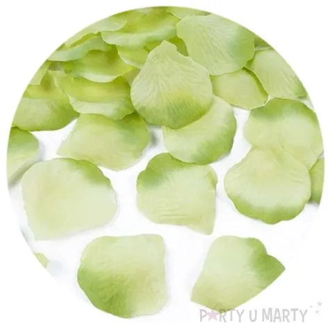 platki roz classic zielone jasne cieniowane partydeco 100 szt