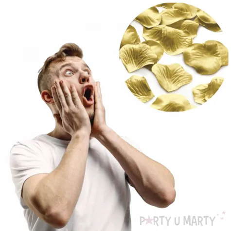 platki roz classic zlote partypal 500 szt