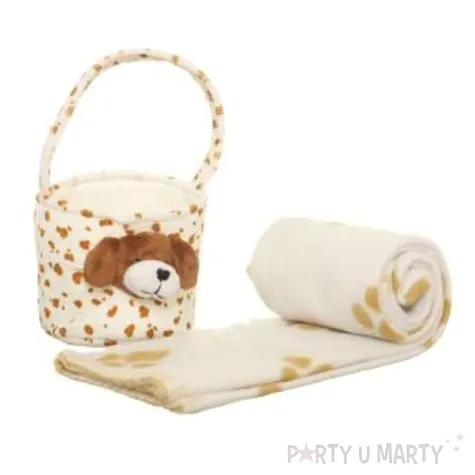 pluszowy koszyczek piesek