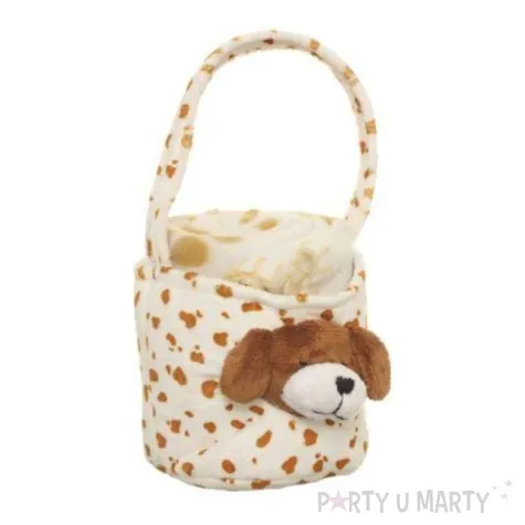 pluszowy koszyczek piesek