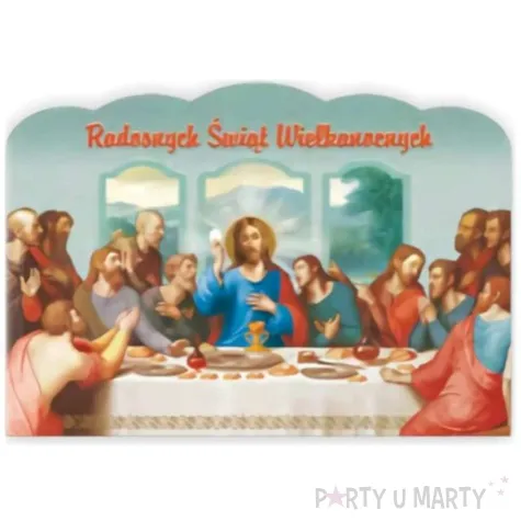 pocztowka radosnych swiat wielkanocnych wieczerza maki 104 x 147 mm
