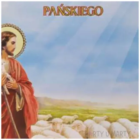 pocztowka wesolego alleluja jezus i baranki maki 104 x 147 mm