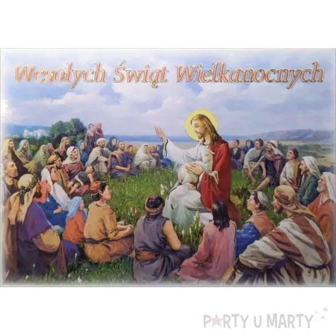 pocztowka wesolego alleluja jezus naucza maki 104 x 147 mm