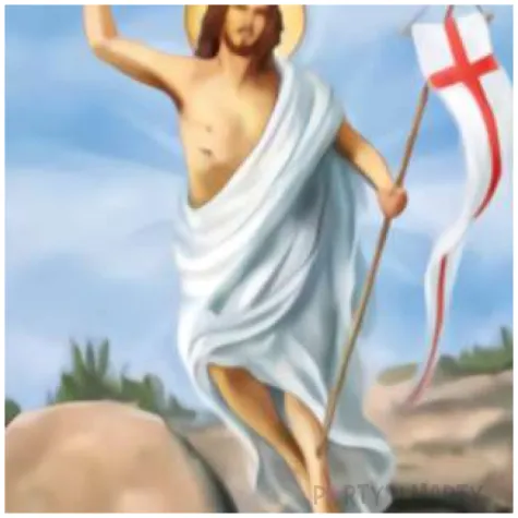 pocztowka wesolego alleluja jezus zmartwychwstaly maki 104 x 147 mm