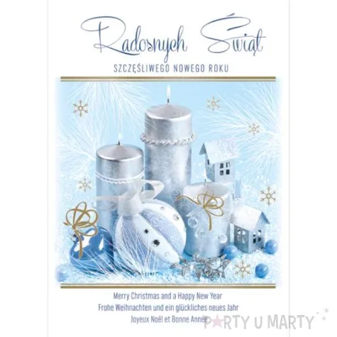 pocztowka wesolych swiat stroik mrozny maki a6
