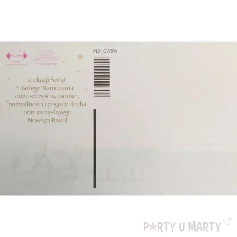 pocztowka wesolych swiat stroik mrozny maki a6