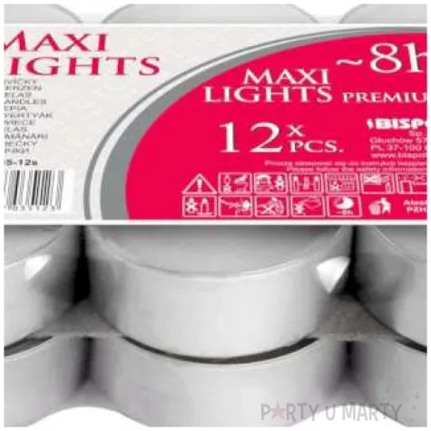 podgrzewacz classic xl 8h bispol 12 szt