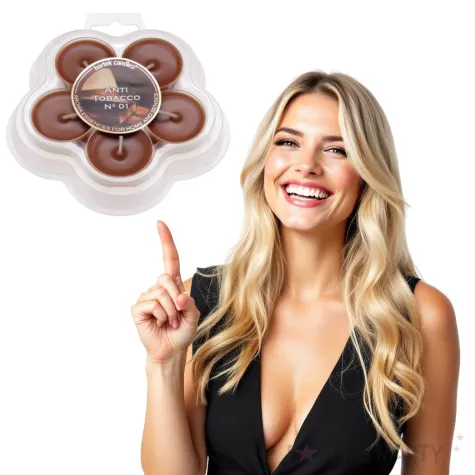 podgrzewacz zapachowy anti tobacco brazowy bartek candles 5 szt