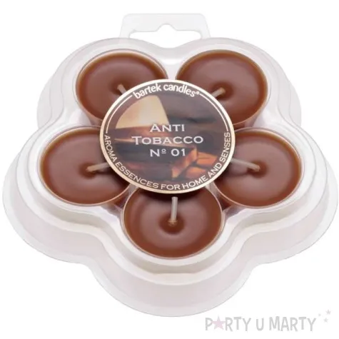 podgrzewacz zapachowy anti tobacco brazowy bartek candles 5 szt