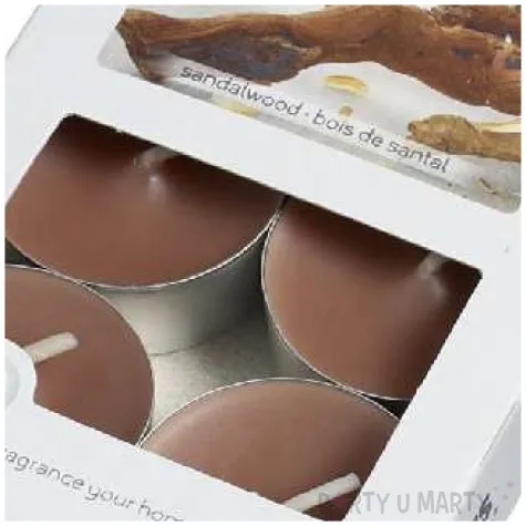 podgrzewacz zapachowy aromatic drzewo sandalowe braz bolsius 4h 6 szt