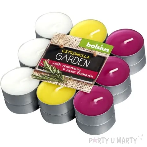 podgrzewacz zapachowy citronella cytryna rozmaryn bolsius 4h 18 szt
