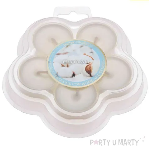 podgrzewacz zapachowy cotton bialy bartek candles 5 szt