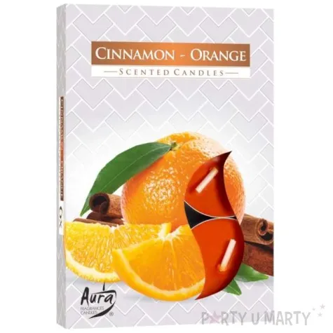 podgrzewacz zapachowy cynamon pomarancza bispol 4h 6 szt