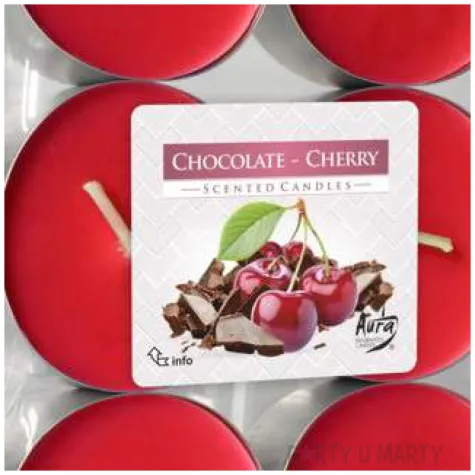 podgrzewacz zapachowy czekolada wisnia bispol 8h 6 szt