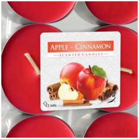 podgrzewacz zapachowy jablko i cynamon bispol 8h 6 szt