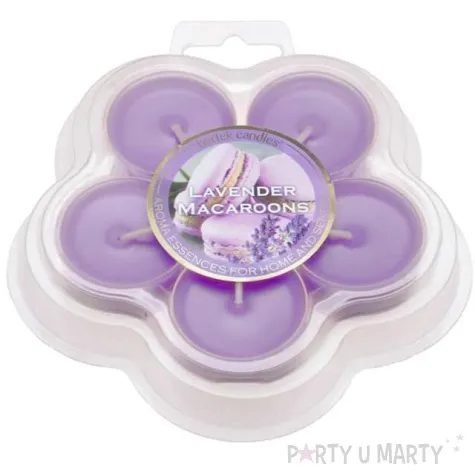 podgrzewacz zapachowy lavender macaroons lawendowy bartek candles 5 szt