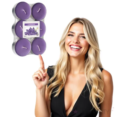 podgrzewacz zapachowy lawenda bispol 8h 6 szt