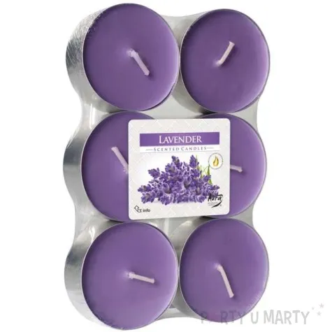 podgrzewacz zapachowy lawenda bispol 8h 6 szt