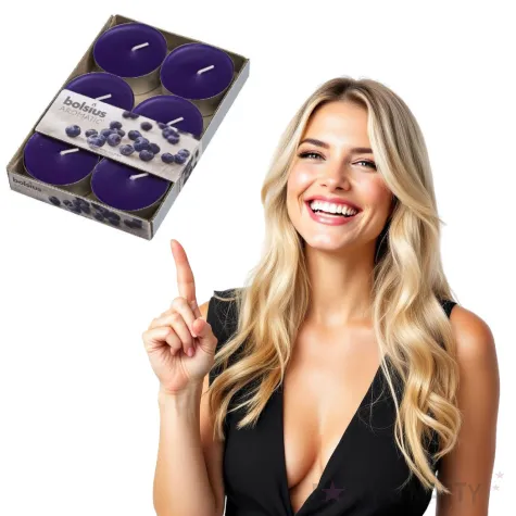 podgrzewacz zapachowy maxi jagoda fioletowy ciemny bolsius 8h 6 szt