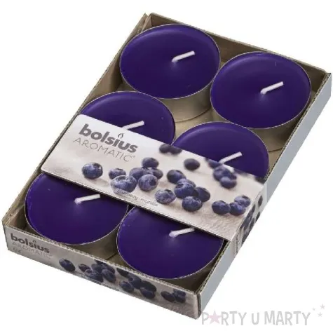 podgrzewacz zapachowy maxi jagoda fioletowy ciemny bolsius 8h 6 szt