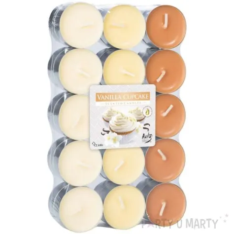 podgrzewacz zapachowy miks kolorow ciasteczko waniliowe bispol 4h 30 szt