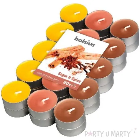 podgrzewacz zapachowy miks kolorow cynamon pomaranczowy bolsius 4h 30 szt