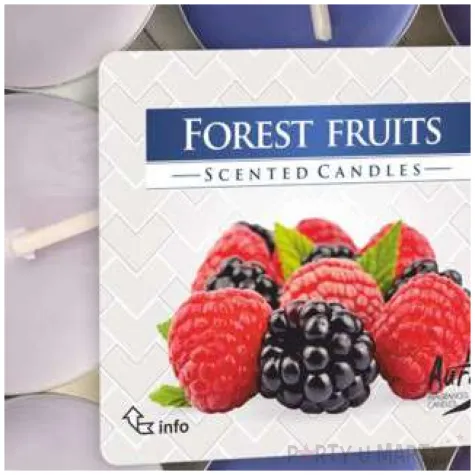 podgrzewacz zapachowy miks kolorow lesne owoce bispol 4h 18 szt