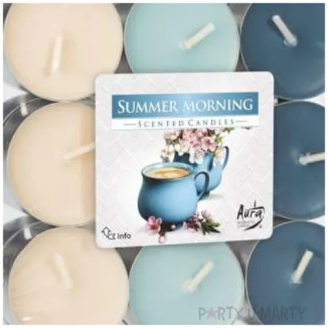 podgrzewacz zapachowy miks kolorow letni poranek bispol 4h 30 szt