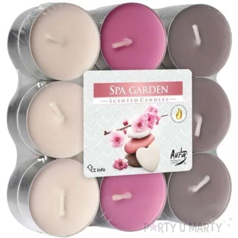 podgrzewacz zapachowy miks kolorow ogrod spa bispol 4h 18 szt